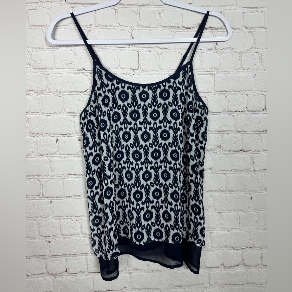 Charming Charlie women's layered sleeveless blouse shirt top, sz S, EUC